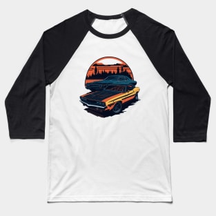 Dodge Challenger Classic Car Baseball T-Shirt